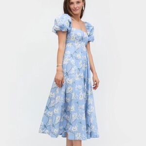 Hill House “Matilda” Dress in Diane Hill Blue Chinoiserie
